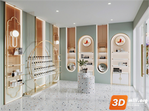 Cosmetic Store Skp Files 